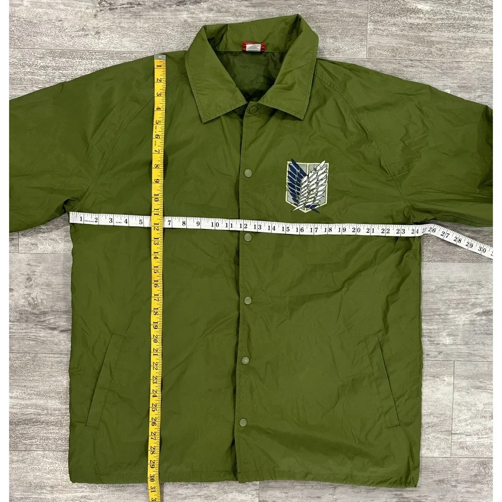 Attack on Titan Survey Corps Nylon Adult Track Jacket Emblem Size XL